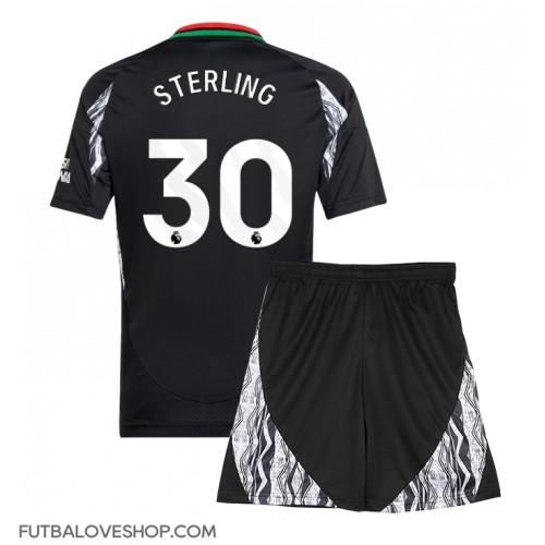 Dres Arsenal Raheem Sterling #30 Preč pre deti 2024-25 Krátky Rukáv (+ trenírky)